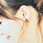 シュワシュワすいかカラーピアス(イヤリング)