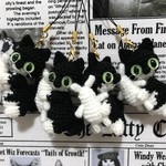 オーダー品☆mary319様【送料無料】猫さん☆あみぐるみストラップ