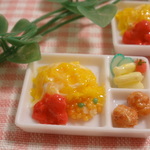 とろとろたまごのオムライス☆樹脂粘土　ミニチュアフード