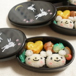 くまちゃんのお弁当☆黒うさぎ☆ミニチュアフード