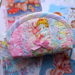 hana*ハンドメイド★ハローベイビーのミニミニポーチ♪パステルピンク