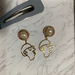 顔チャームイヤリングorピアス