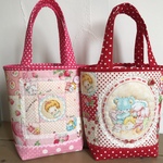 ハローベイビー♡ミニトート♡red&pink♡