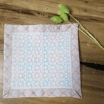 ミニ刺し子ハンカチ✨変わり花十字✨