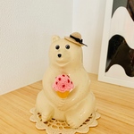 【再販】しろくま貯金箱     ストロベリーベリーアイス 