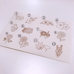 選べる！ 季節のお花◯消しゴムはんこ