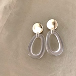 〈再販〉ゴールド×クリアピアス/イヤリング