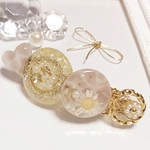 スターフラワー&シェル キラキラバレッタ