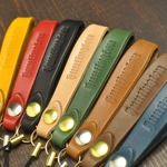 携帯ストラップ　国産サドルレザー本革　栃木姫路　プレゼントにかわいい革小物！