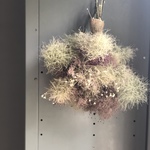 2色のスモークツリーにちょこっとかすみ草