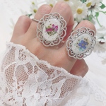 押し花リング