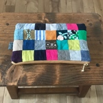 ハンドメイド  ミナペルホネン 通帳ポーチ パッチワーク 