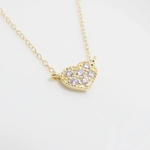 *K14GF***Ｎ41*　キュービックジルコニア☆ハートのネックレス