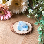 もくもく雲の陶ブローチ/陶器製