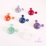 再販×4♪選べる☆天然石のピアス、イヤリング&ヘアゴムセット(ラピスラズリ、アメジスト、赤珊瑚、ローズクォーツ他)