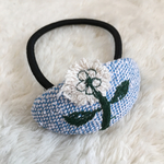 再販❤︎ミナペルホネン ヘアゴム handmade skip 水色