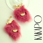 Colorful fur P × MOON pierce (NO.1511)