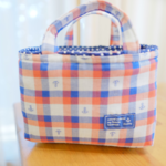 カメラインナーバッグ チェックマリン