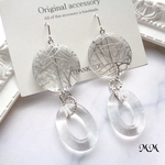 silver＊大ぶりクリアピアス/イヤリング