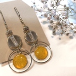 レジンのナチュラルピアス