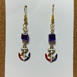 ［夏］イカリのチャーム(ミックス系)とビーズのイヤリング ｏｒ ピアス