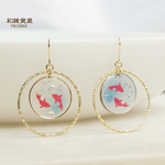 金魚すくい　夏祭りピアス（イヤリング）　