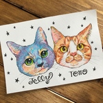 カラフル★ペットの似顔絵