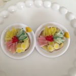 冷やし中華のブローチ♡プラスチック皿