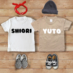 (size90~120)名前入りTシャツ【もこもこフロッキー】再販10
