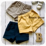 【90〜120サイズ】コットンリネンのショートパンツ＊Boys