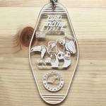 バード・スーベニアキーホルダー【ウォーター(透明)・アクリル】
