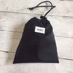 ナイロン巾着　1枚仕立て　ストッパー　付き　21ｈ×18ｗ　