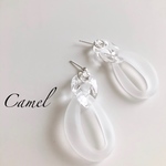フロストしずくチェーンピアス／イヤリング