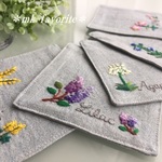 🌿｟再販｠ch様ご予約品（初夏の花々コースター）です(*^^*)