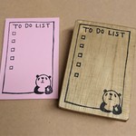 消しゴムはんこ★ＴＯ　ＤＯ　ＬＩＳＴ（パンダ）