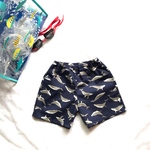 ショートパンツ くじら柄 フリーサイズ