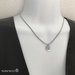選べる！星座又はイニシャル オールステンレス製ネックレス 甲丸ベネチアンチェーン 幅2mm