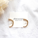 simple gold earring