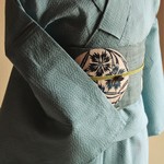 無地しじら浴衣　さっぱりした浅葱色が小粋な雰囲気　ﾄｰﾙｻｲｽﾞ　裄68ｃｍ　木綿　全ミシン仕立て