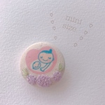 ほんわかやさしいminiマタニティマーク[紫の花］