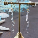ガラスのカモメ ピアス/イヤリング　seagull earrings