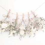 ＊sale＊ドライフラワー　ホワイト　ガーランド♡５点セットU