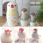 Ｓ様ペットオーダー品＊文鳥マトリョーシカ