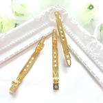 5個入り☆小サイズ　タイプB ゴールド バレッタ金具　土台