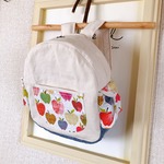 【オーダーのお品】こどもファスナーリュック（りんご）