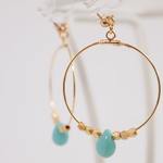 Hoop earrings turquoise