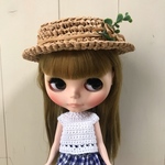 ネオブライス♡アウトフィット【シンプル麦わらカンカン帽子】