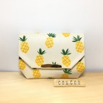  ラミネートの小さなお財布☆pineapple