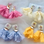 シフォンタッセル (ピアス・イヤリング )/アイボリー  No89 ★送料無料★