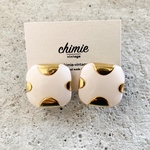 【1点のみ・再販不可】【 chimie vintage-678】ヴィンテージボタンイヤリング・ピアス